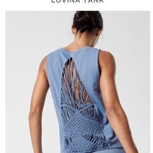Carbon38 dusty blue lovina tank top